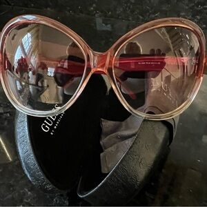 Guess Pink Retro Glam Sunglasses